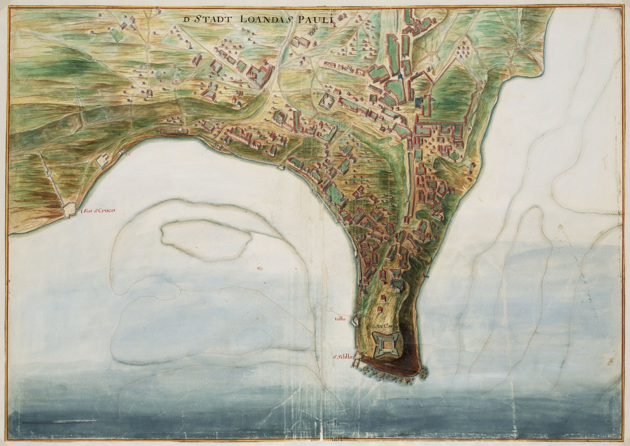מבט על לואנדה מאת יוהנס וינגבונס, 1665